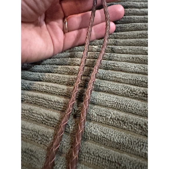 Vintage Western Bolo Tie Gold‎ Tone Metal Scenic Picture Jasper Stone Mens - Picture 5 of 11